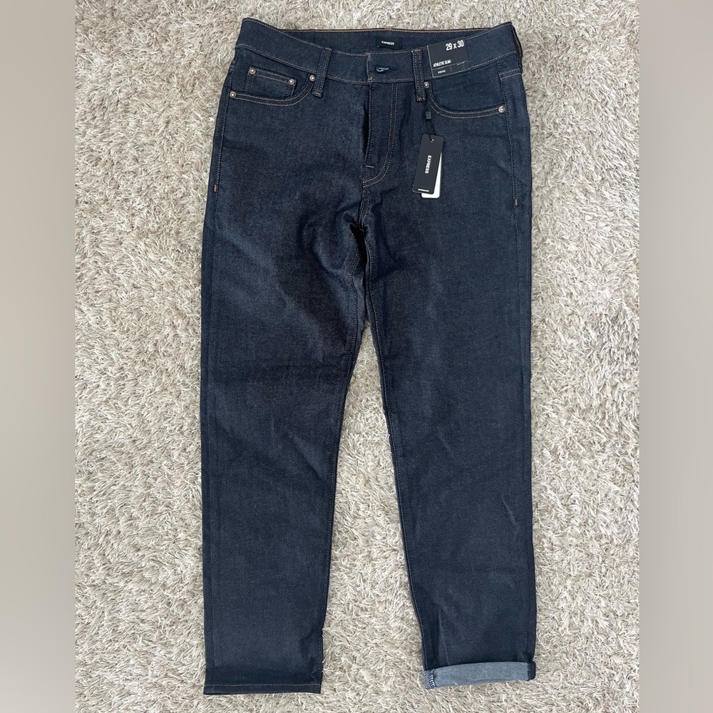 Athletic slim dash wash Express jeans 29x30 brand new